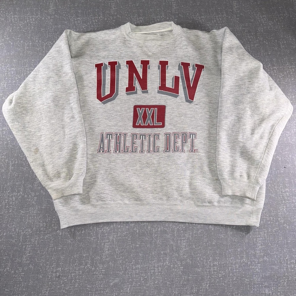 UNLV Rebels Sweatshirt Mens 2XL Gray NCAA Basketball Galt Sand Athletic Dept